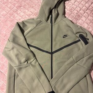 Nike Tech hoodie, new with tags stone color with black. Men’s large